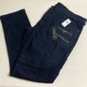 ROCKSTAR Big & Tall Men's ORT Original Jean Pants w Zipper Accents Size 46x35